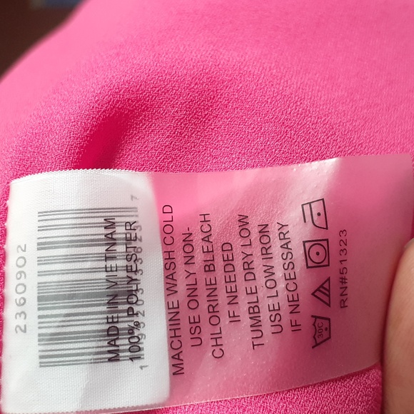 Riley & Rae Pink A-line Mock Neck Dress - Picture 9 of 9